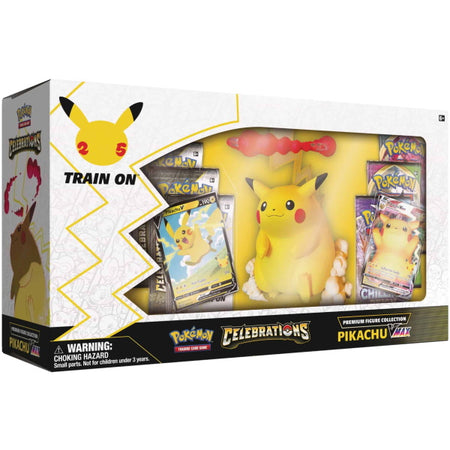 Pokemon TCG: Celebrations Premium Figure Collection - Pikachu VMAX Card Game Pokemon   