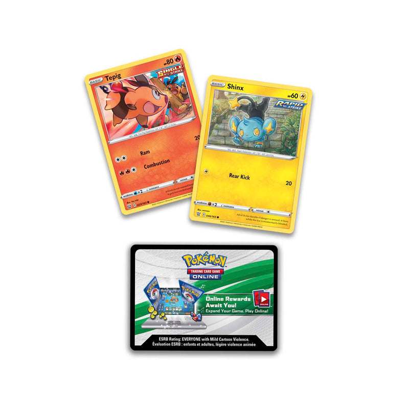 Pokemon TCG: Collector Chest - Spring 2021 - Single Strike Tepig / Rapid Strike Shinx Card Game Pokemon   