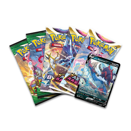 Pokemon TCG: Divergent Powers Tin - Hisuian Samurott V Card Game Pokemon   