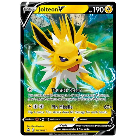 Pokemon TCG: Eevee Evolutions Tin - Jolteon V Card Game Pokemon   