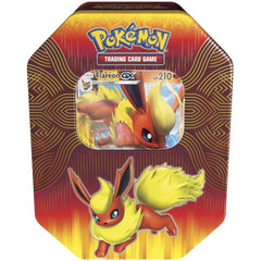 Pokemon TCG: Elemental Power Tin Featuring Flareon-GX Card Game Pokemon   