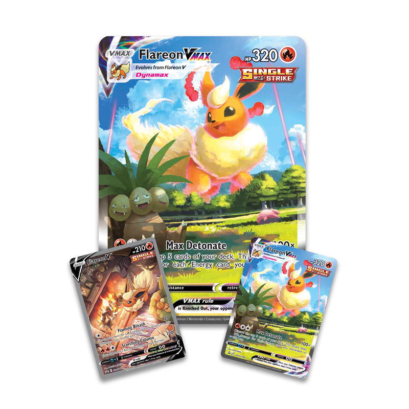 Pokemon TCG: Eevee Evolutions Flareon VMAX Premium Collection Card Game Pokemon   