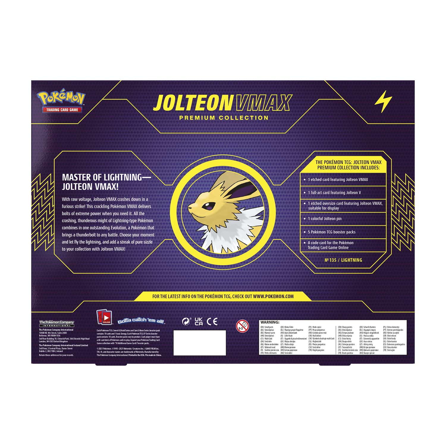 Pokemon Jolteon outlet VMAX Premium Collection