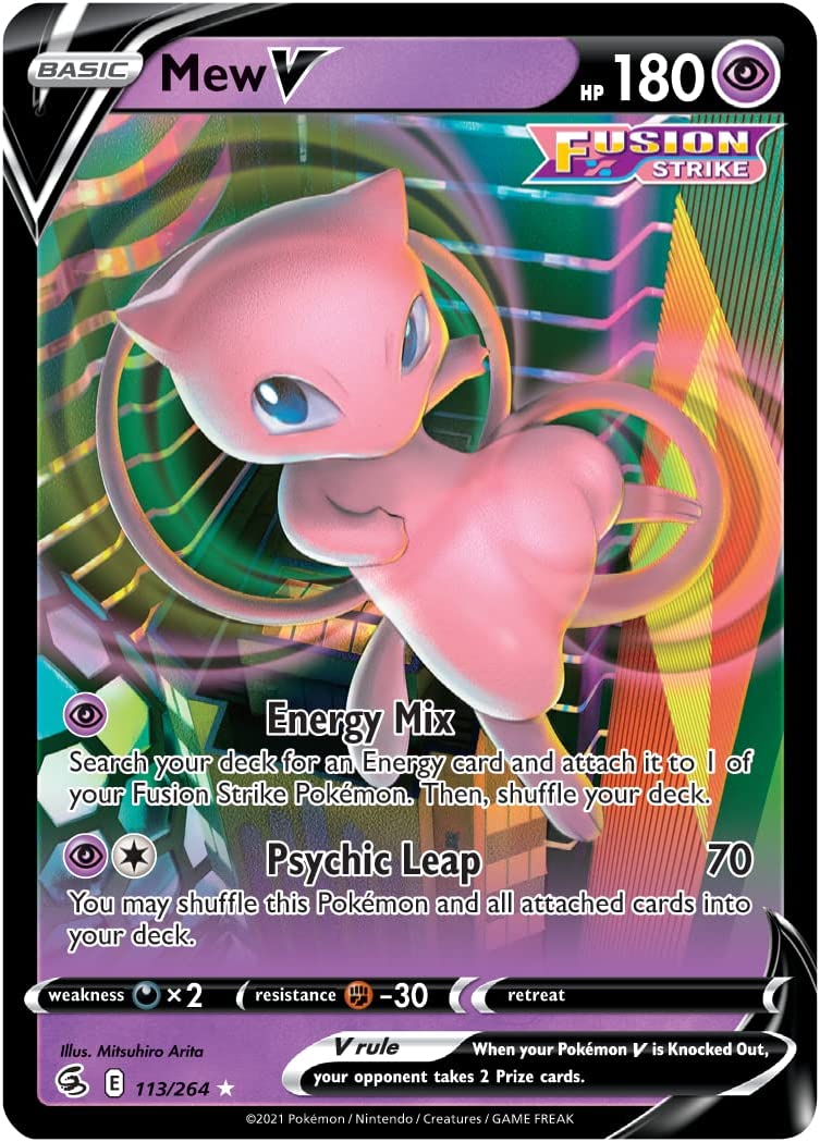Pokemon TCG: Mew VMAX League Battle Deck Card Game Pokemon   