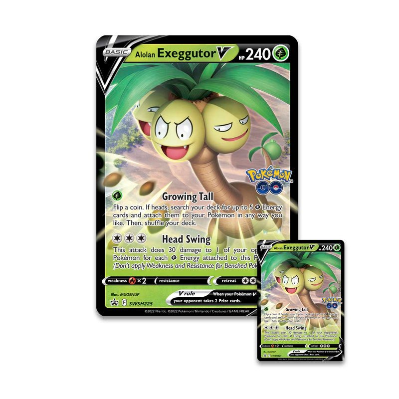 Pokemon TCG: Pokemon GO Collection - Alolan Exeggutor V Card Game Pokemon   