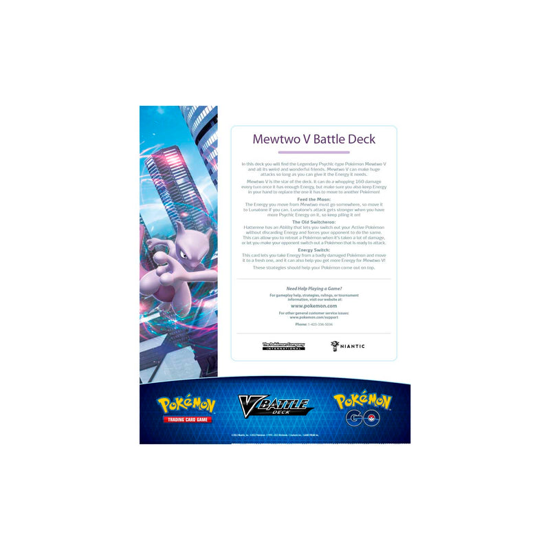 Pokemon TCG: Pokemon GO Mewtwo V Battle Deck Card Game Pokemon   