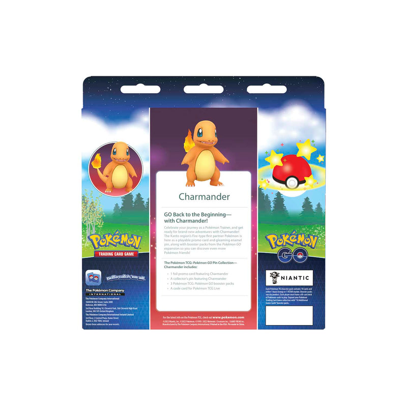 Pokemon TCG: Pokemon GO Pin Collection - Charmander Card Game Pokemon   