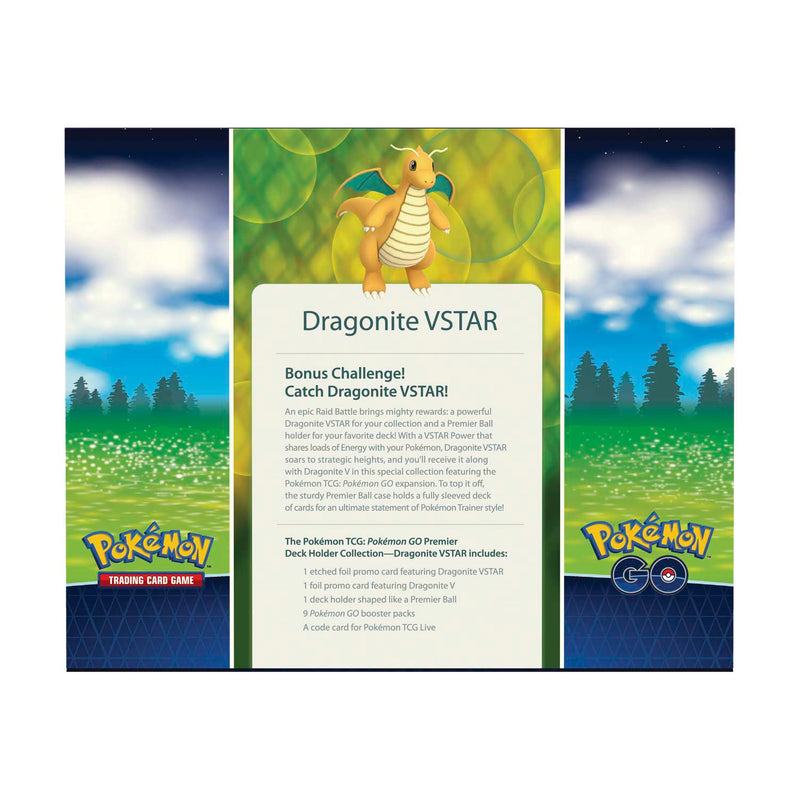 Pokemon TCG: Pokemon GO Premier Deck Holder Collection - Dragonite VSTAR Card Game Pokemon   