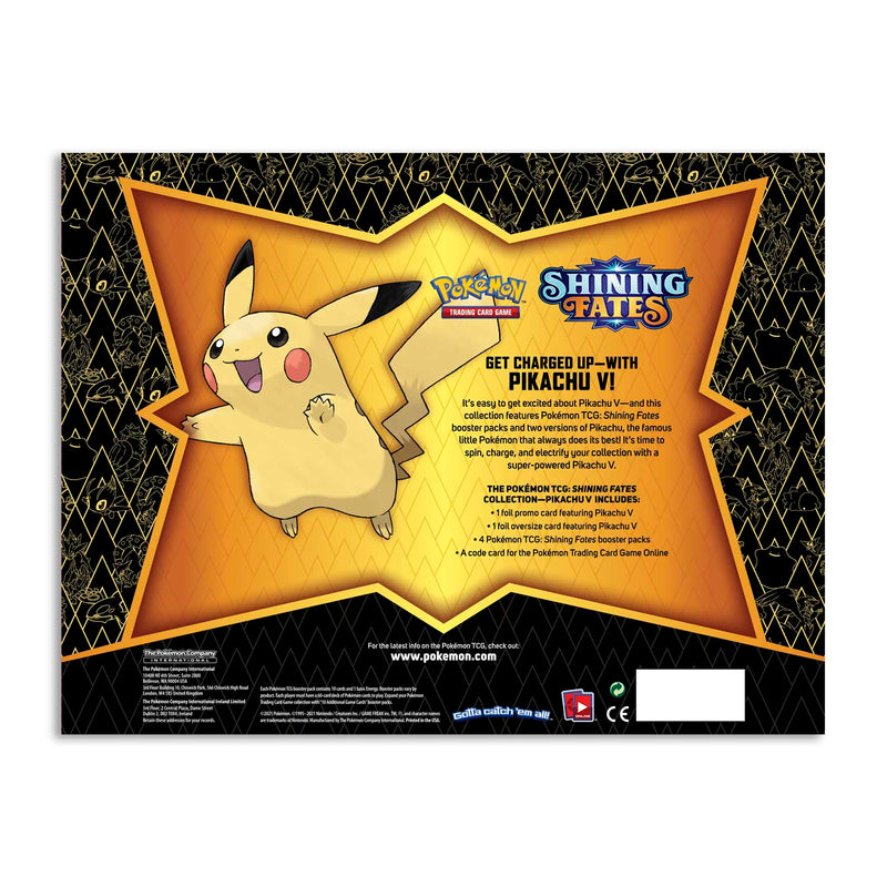 Pokemon TCG: Shining Fates Collection - Pikachu V Card Game Pokemon   