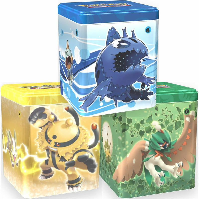 Pokemon TCG: Stacking Tins - Grass, Electric or Water Card Game Pokemon   