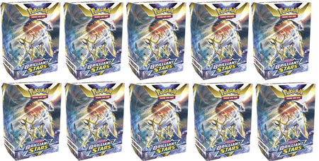Pokemon TCG: Sword & Shield - Brilliant Stars Build & Battle Display Box - 10 Count Card Game Pokemon   