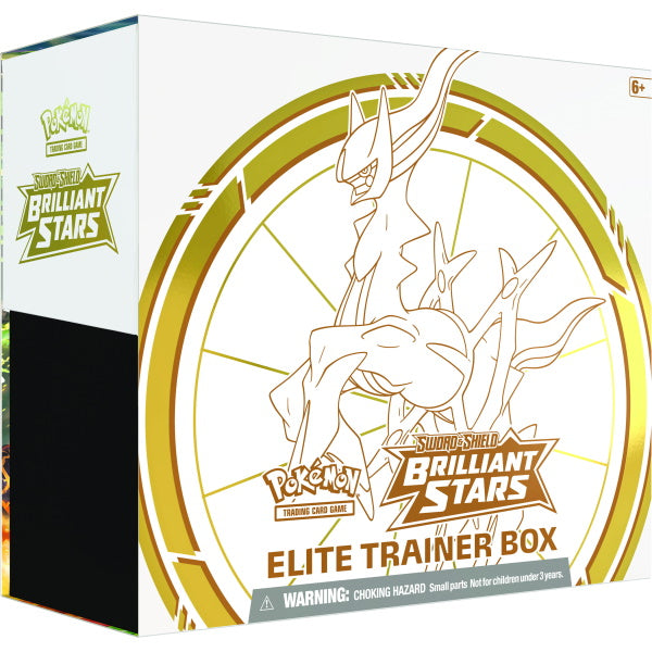 Pokemon TCG: Sword & Shield - Brilliant Stars Elite Trainer Box - Arceus Card Game Pokemon   