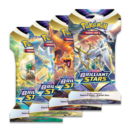 Pokemon TCG: Sword & Shield - Brilliant Stars Sleeved Booster Pack - 10 Cards Card Game Pokemon   