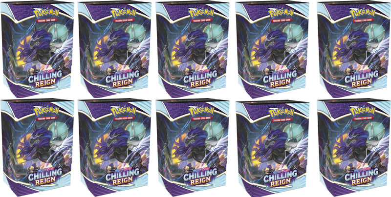 Pokemon TCG: Sword & Shield - Chilling Reign Build & Battle Display Box - 10 Count Card Game Pokemon   