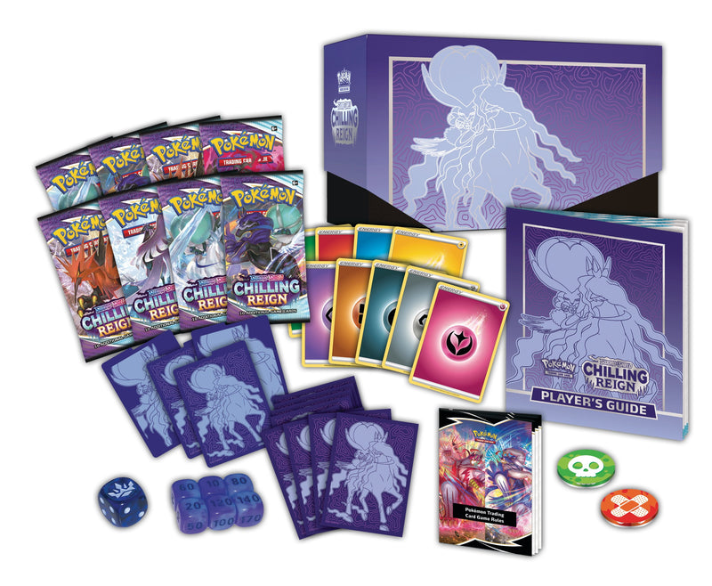 Pokemon TCG: Sword & Shield - Chilling Reign Elite Trainer Box - Shadow Rider Calyrex + Ice Rider Calyrex Card Game Nintendo   