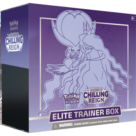 Pokemon TCG: Sword & Shield - Chilling Reign Elite Trainer Box - Shadow Rider Calyrex Card Game Pokemon   