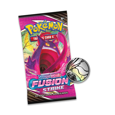 Pokemon TCG: Sword & Shield - Fusion Strike 3 Booster Packs - Coin & Eevee Promo Card Card Game Pokemon   