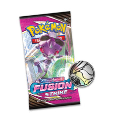 Pokemon TCG: Sword & Shield - Fusion Strike 3 Booster Packs - Coin & Espeon Promo Card Card Game Pokemon   