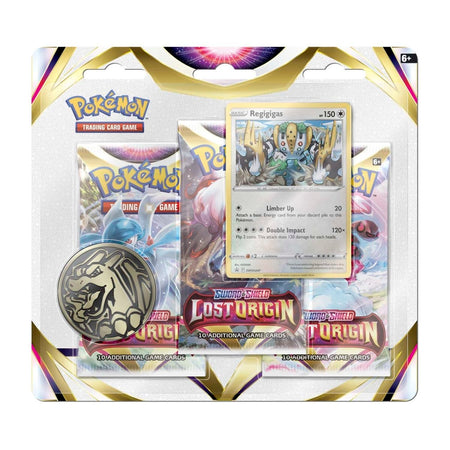 Pokemon TCG: Sword & Shield - Lost Origin Blister Pack - 3 Booster Packs Card Game Pokemon   