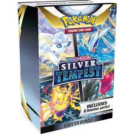 Pokemon TCG: Sword & Shield - Silver Tempest Booster Bundle - 6 Packs Card Game Pokemon   