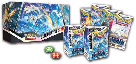 Pokemon TCG: Sword & Shield - Silver Tempest Build & Battle Stadium Card Game Pokemon   