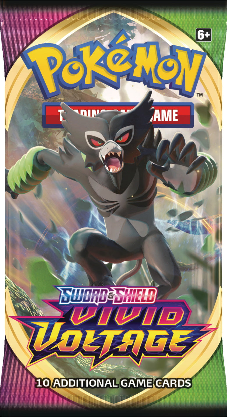Pokemon TCG: Sword & Shield - Vivid Voltage Booster Pack Card Game Pokemon   