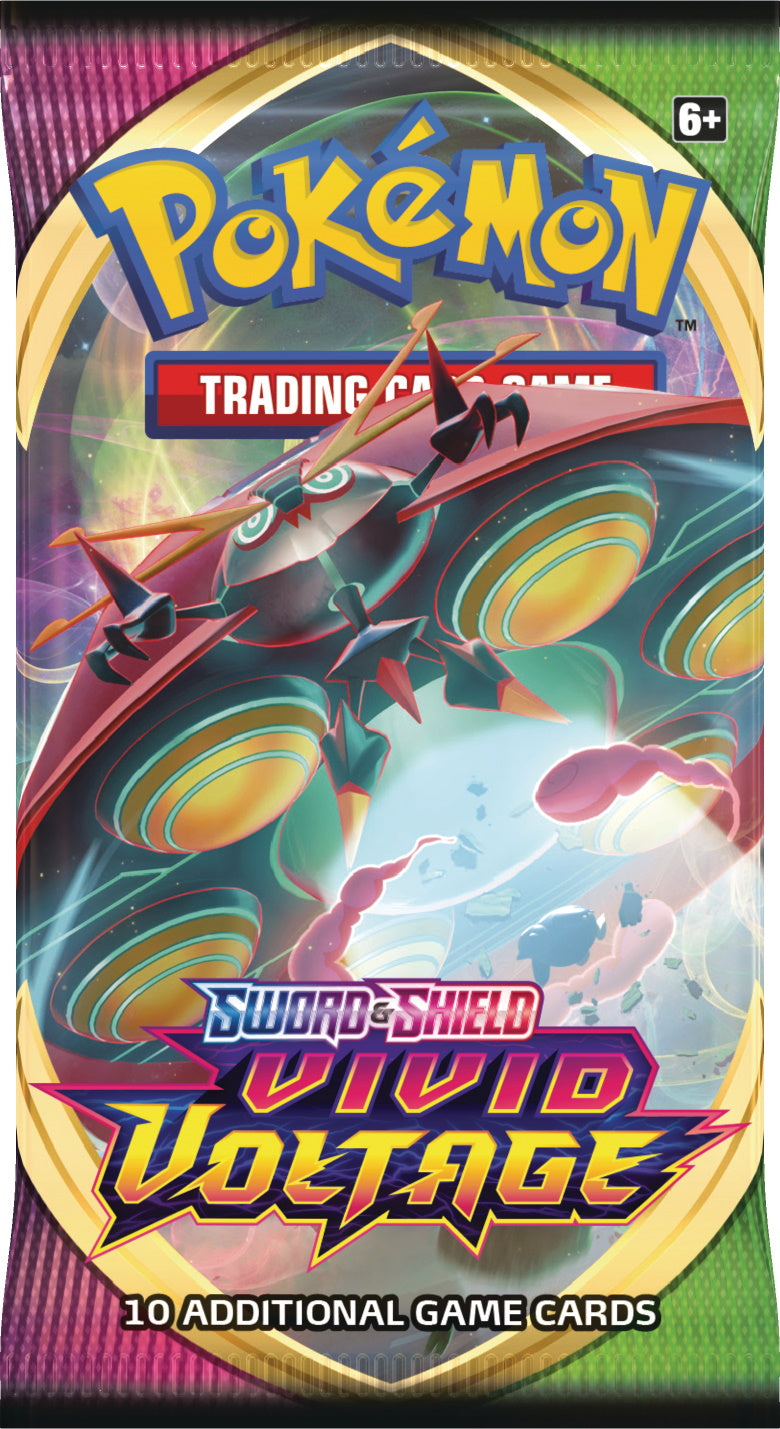 Pokemon TCG: Sword & Shield - Vivid Voltage Booster Pack Card Game Pokemon   