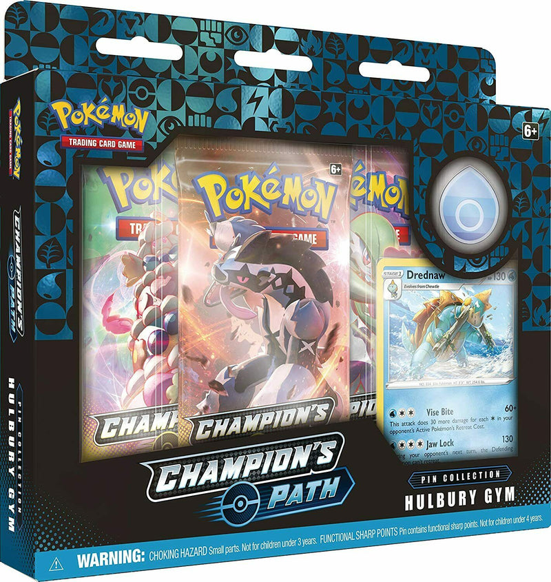 Pokemon TCG Champion's Path: Pin Collection Box - Turfield/Hulbury/Motostoke Card Game Nintendo   