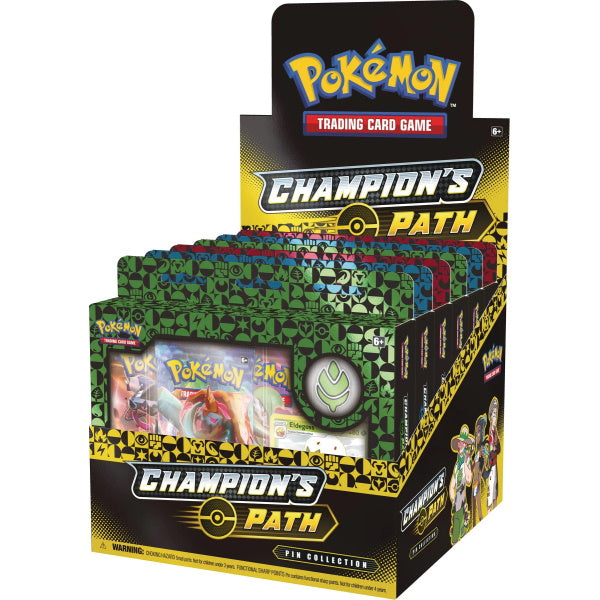 Pokemon TCG Champion's Path: Pin Collection Box - Turfield/Hulbury/Motostoke Card Game Nintendo   