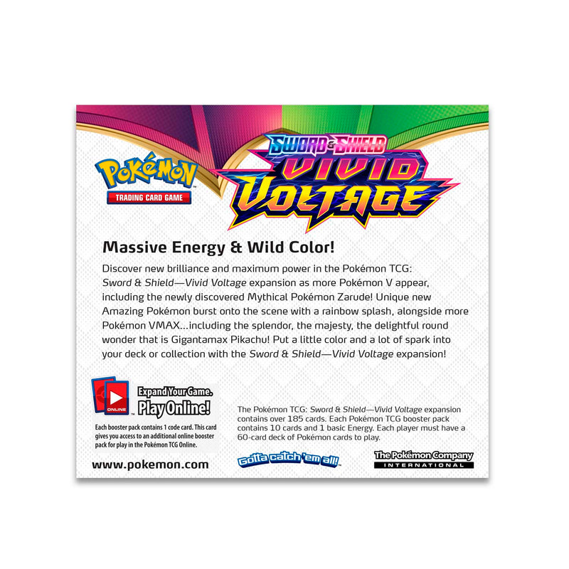 Pokemon TCG: Sword & Shield - Vivid Voltage Booster Box - 36 Packs Card Game Pokemon   