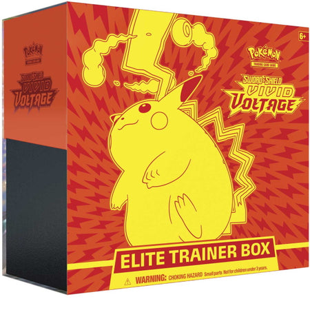 Pokemon TCG: Sword & Shield - Vivid Voltage Elite Trainer Box - Pikachu Card Game Pokemon   