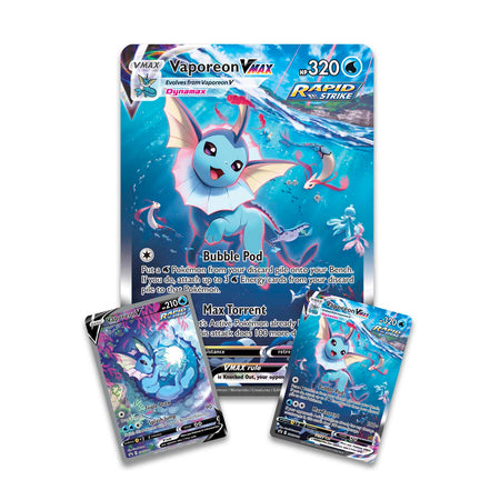 Pokemon TCG: Eevee Evolutions Vaporeon VMAX, Jolteon VMAX, and Flareon VMAX Premium Collections Card Game Pokemon   