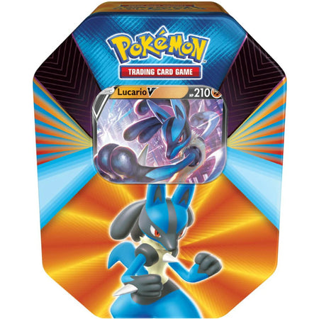 Pokemon TCG: V Forces Tin - Lucario V Card Game Pokemon   