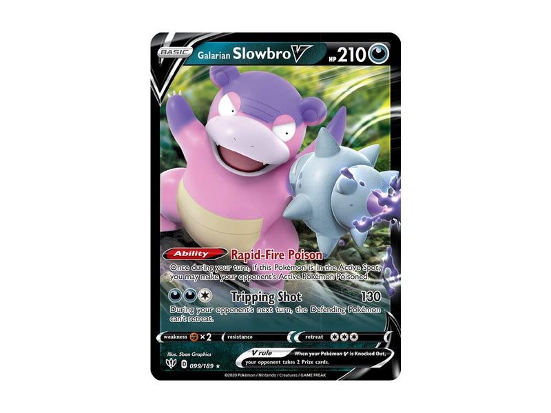 Pokemon TCG: V Forces Tin - Slowbro V Card Game Pokemon   