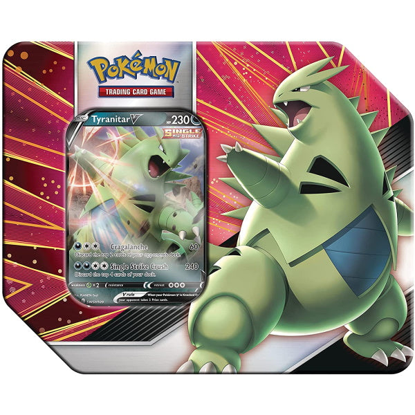 Pokemon  TCG: V Strikers Tin - Tyranitar V Card Game Pokemon   