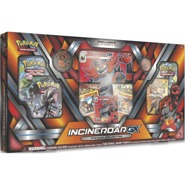 Pokemon TCG: Sun & Moon Guardians Rising - Incineroar GX Premium Collection Box Card Game Pokemon   