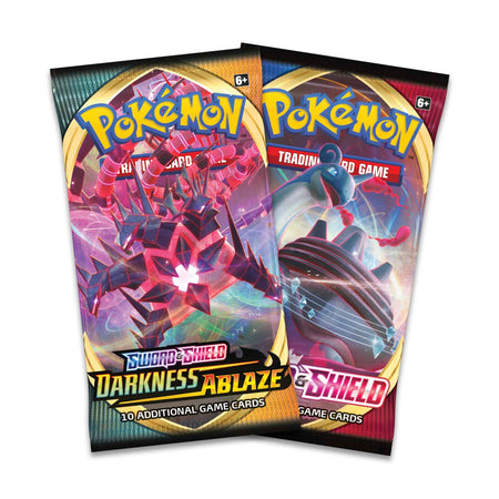 Pokemon TCG: Sword & Shield - Darkness Ablaze Booster Pack w/ Bonus Sword & Shield Booster Pack Card Game Pokemon   