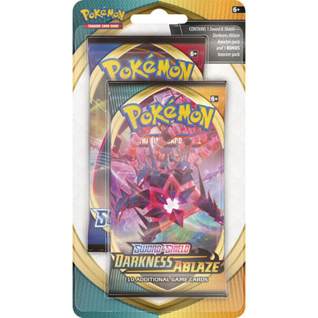 Pokemon TCG: Sword & Shield - Darkness Ablaze Booster Pack w/ Bonus Sword & Shield Booster Pack Card Game Pokemon   