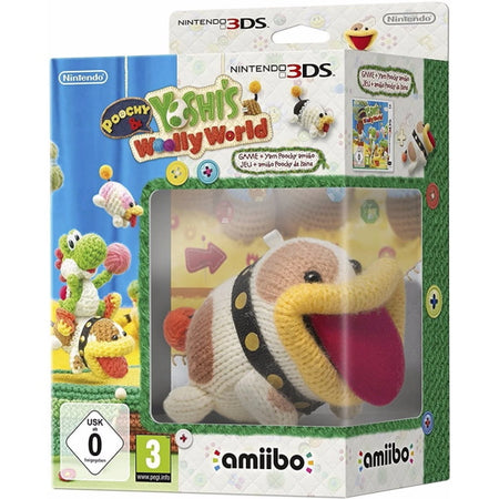 Poochy and Yoshi's Woolly World + Yarn Poochy Amiibo [Nintendo 3DS] Nintendo 3DS Video Game Nintendo   