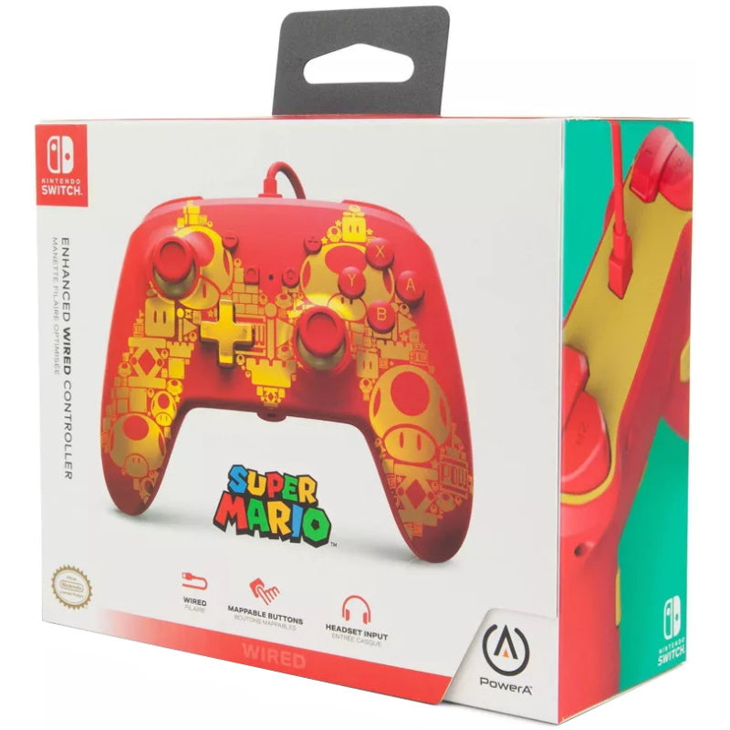 PowerA Enhanced Wired Controller for Nintendo Switch - Golden M [Nintendo Switch Accessory] Nintendo Switch Accessories PowerA   