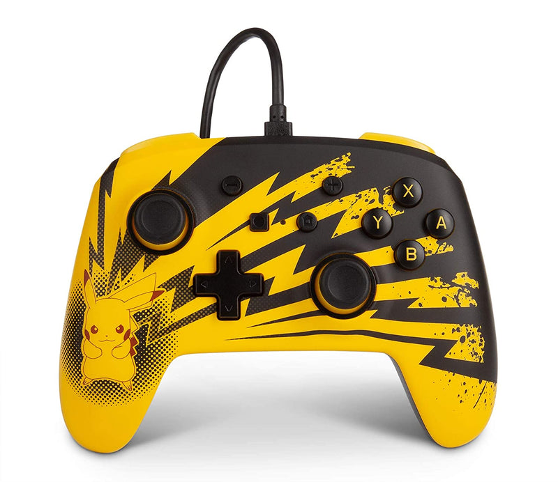 PowerA Enhanced Wired Controller for Nintendo Switch - Pikachu Lightning [Nintendo Switch Accessory] Nintendo Switch Accessories PowerA   