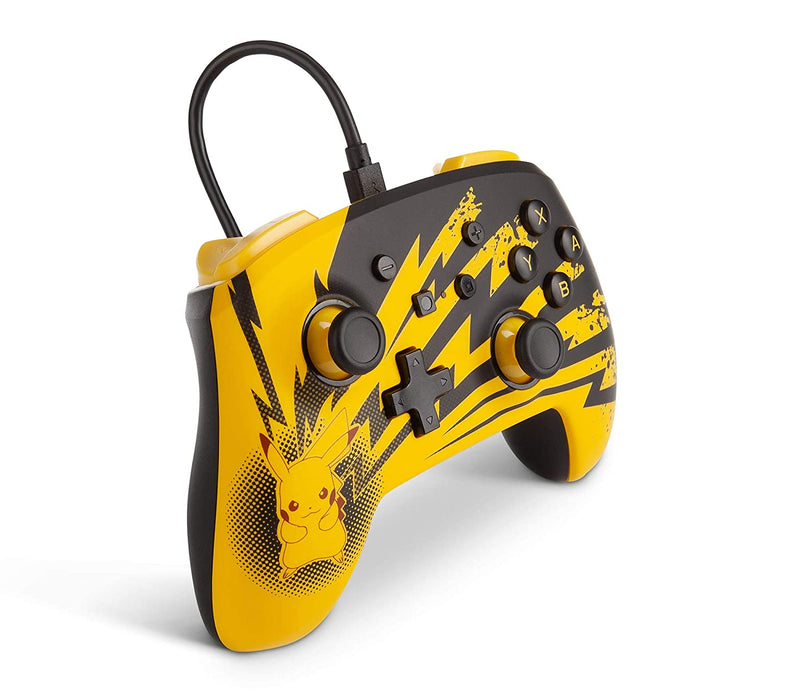 PowerA Enhanced Wired Controller for Nintendo Switch - Pikachu Lightning [Nintendo Switch Accessory] Nintendo Switch Accessories PowerA   