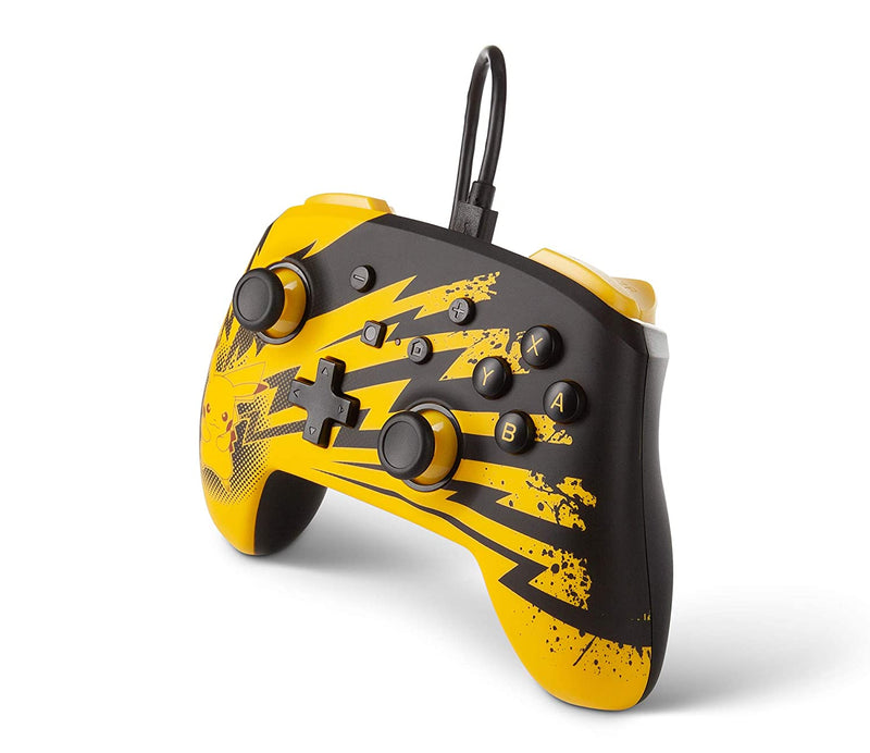 PowerA Enhanced Wired Controller for Nintendo Switch - Pikachu Lightning [Nintendo Switch Accessory] Nintendo Switch Accessories PowerA   