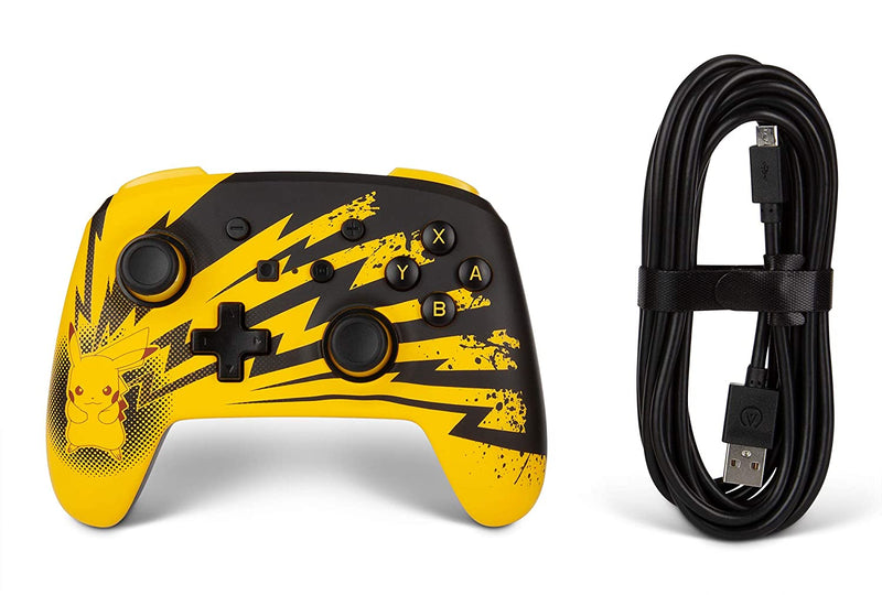 PowerA Enhanced Wired Controller for Nintendo Switch - Pikachu Lightning [Nintendo Switch Accessory] Nintendo Switch Accessories PowerA   