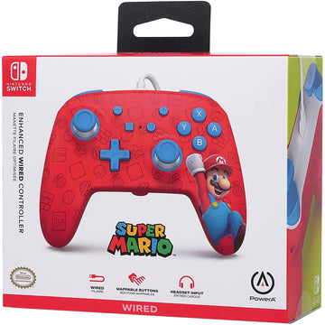 PowerA Enhanced Wired Controller for Nintendo Switch - Woo-hoo! Mario [Nintendo Switch Accessory] Nintendo Switch Accessories PowerA   