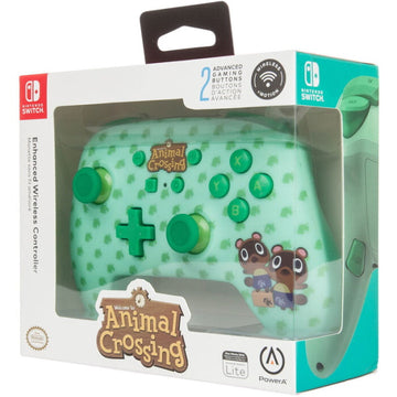 PowerA Nintendo Switch Enhanced Wireless Controller - Animal Crossing: Timmy & Tommy Nook [Nintendo Switch Accessory] Nintendo Switch Accessories PowerA   