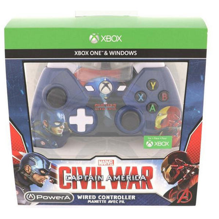 PowerA Xbox One Wired Controller - Captain America: Civil War [Xbox One Accessory] Xbox One Accessories Microsoft   