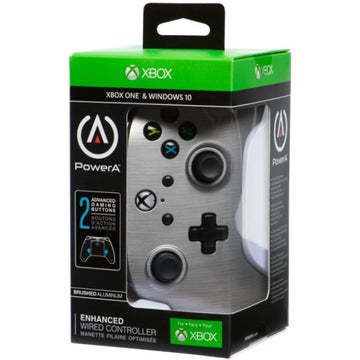 PowerA Xbox One Enhanced Wired Controller - Brushed Aluminum [Xbox One Accessory] Xbox One Accessories PowerA   