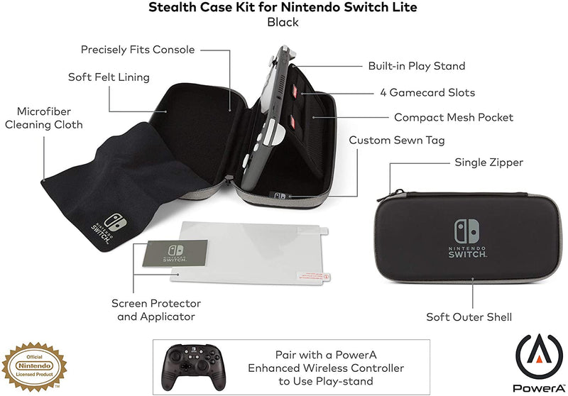 PowerA Stealth Case Kit for Nintendo Switch Lite [Nintendo Switch Accessory] Nintendo Switch Accessories PowerA   