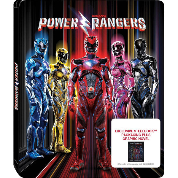 Power Rangers - Target Exclusive SteelBook [Blu-Ray + DVD + Digital] Steelbook Lionsgate Films   